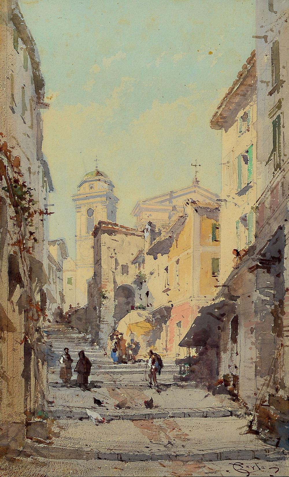 Emmanuel Costa comparable auction result: emmanuel costa 1833 1921 nice ruele du vieuxnice