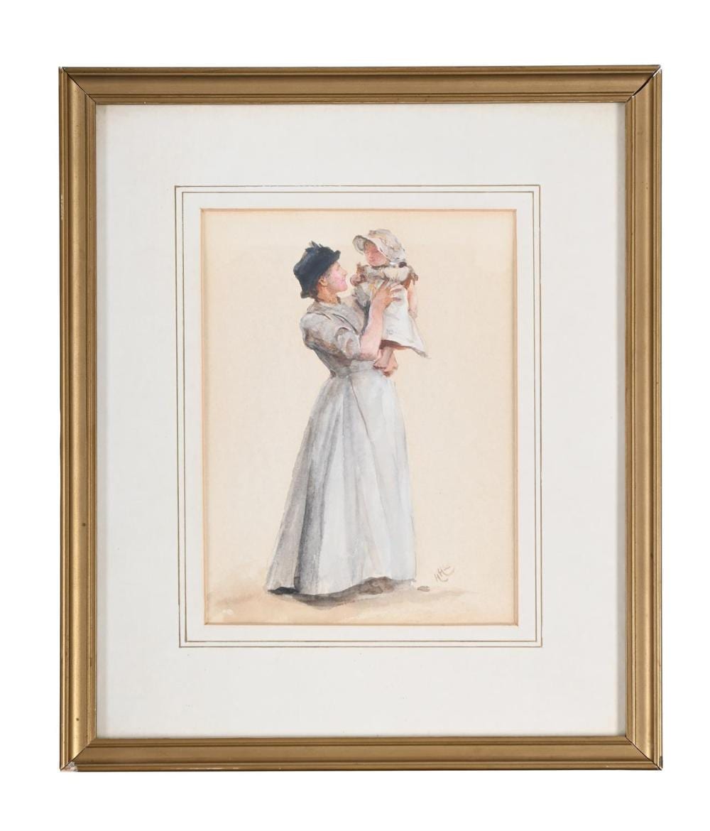 Hubert von Herkomer comparable auction result: hubert von herkomer british 1849 1914 mother and child