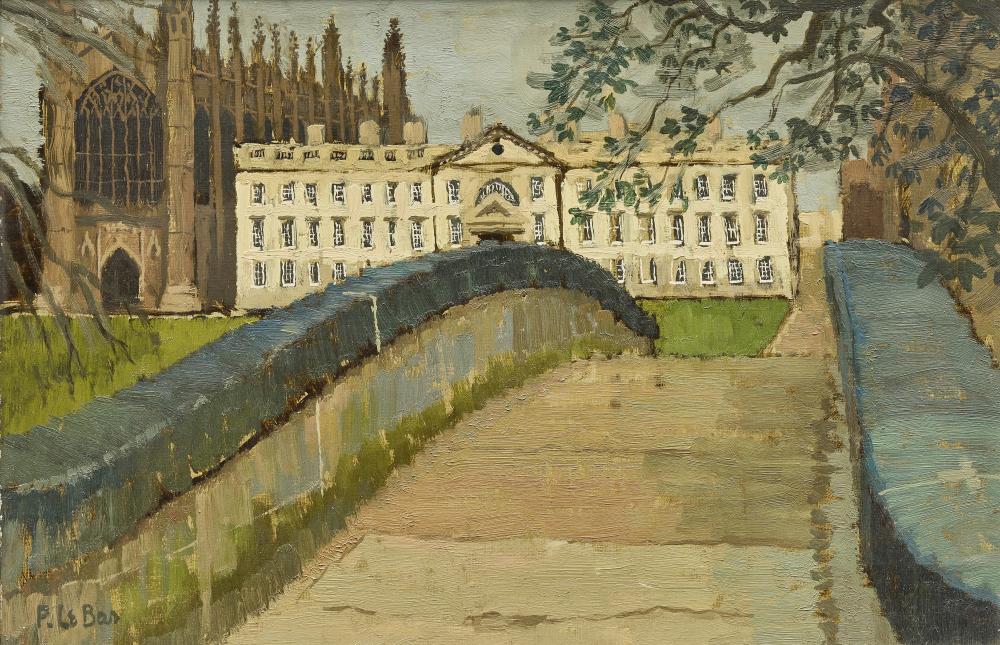Philip Le Bas comparable auction result: philip le bas british born 1925 the backs at cambridge