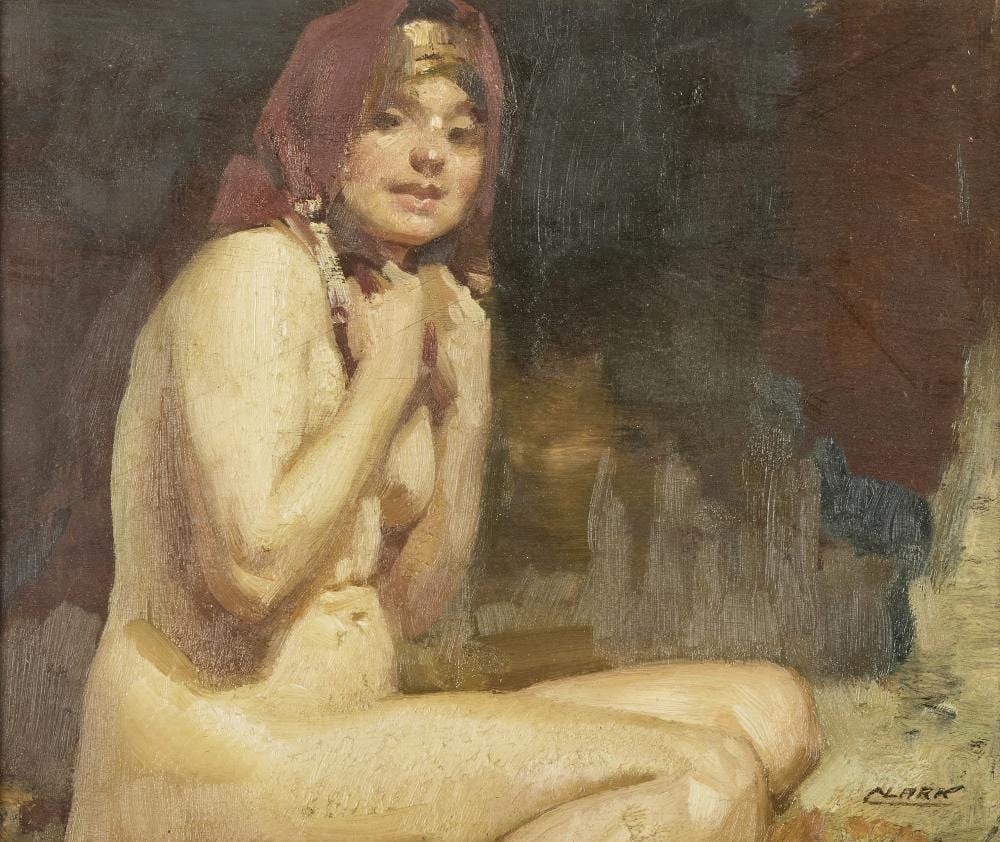 James (1858/1943) Clark comparable auction result: james clark british 1858 1943 nude