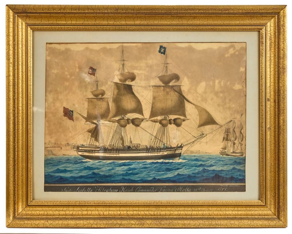 Nicolas Cammillieri comparable auction result: nicolas cammillieri 1762 1860 ship isabella