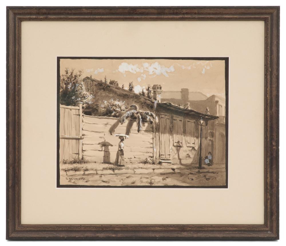 George Henry Clements comparable auction result: george henry clements american 1854 1935 french quarter street scene 1893