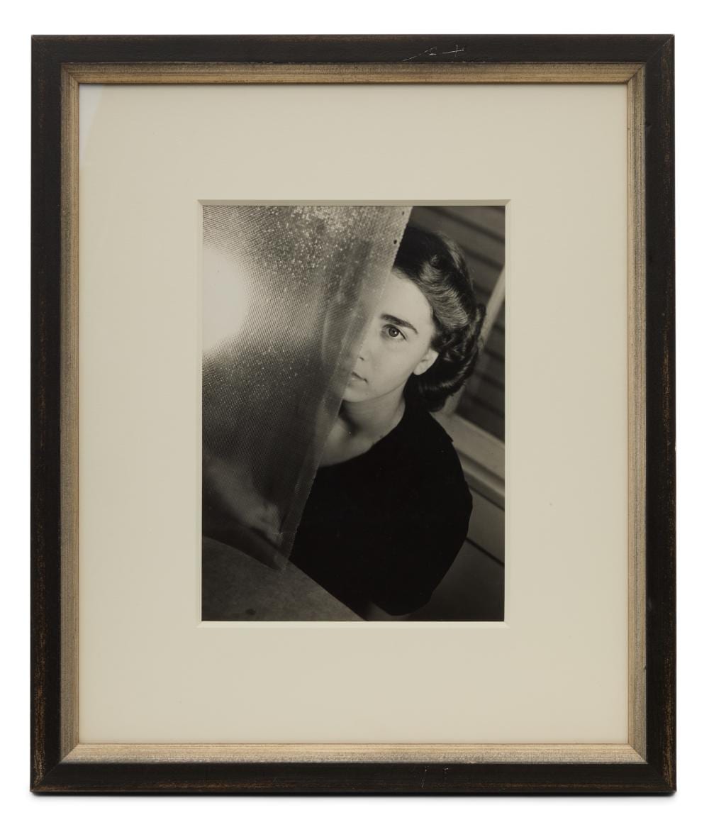 Clarence John Laughlin comparable auction result: clarence john laughlin american 1905 1985 screen portrait of dody weston thompson ca 1937 1940