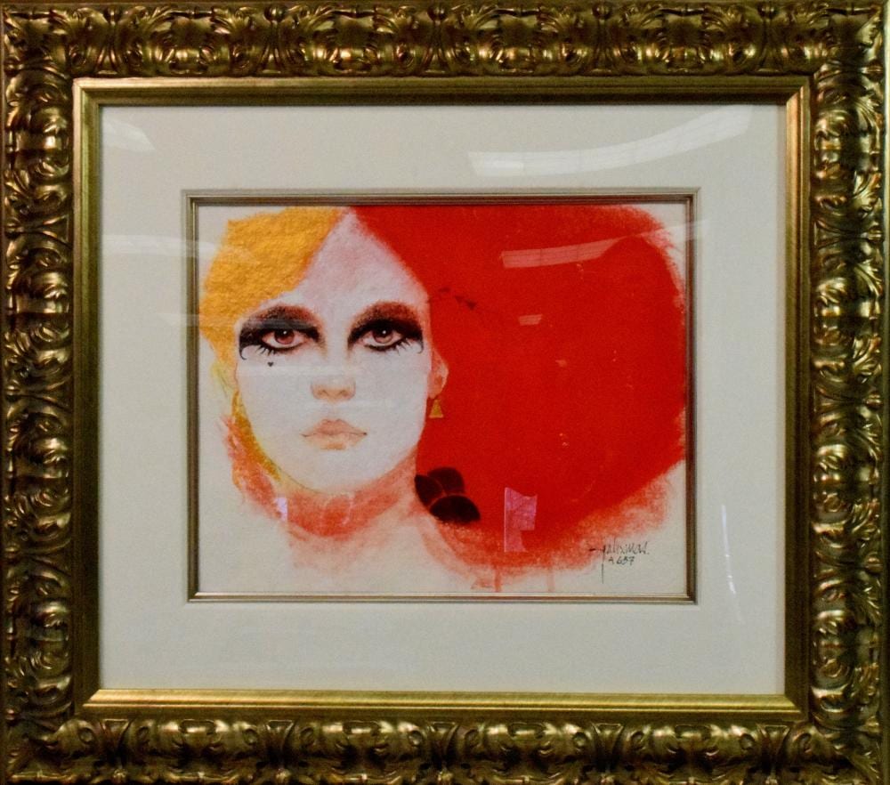 Felix Mas comparable auction result: felix mas born 1935 mixed media on paper