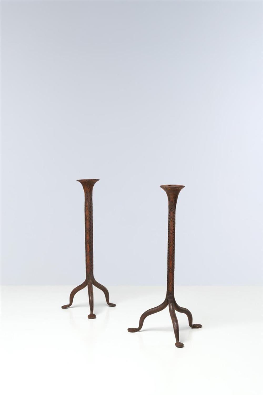 Morgan Colt comparable auction result: morgan colt 1876 1926 pair of candleholders
