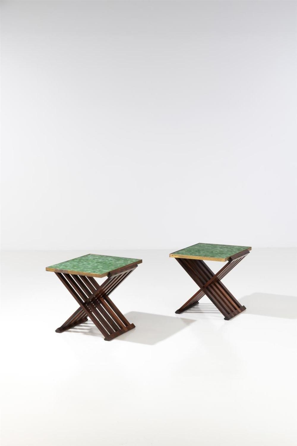 Edward J. Wormley comparable auction result: edward j wormley 1907 1995 pair of side tables model 5425