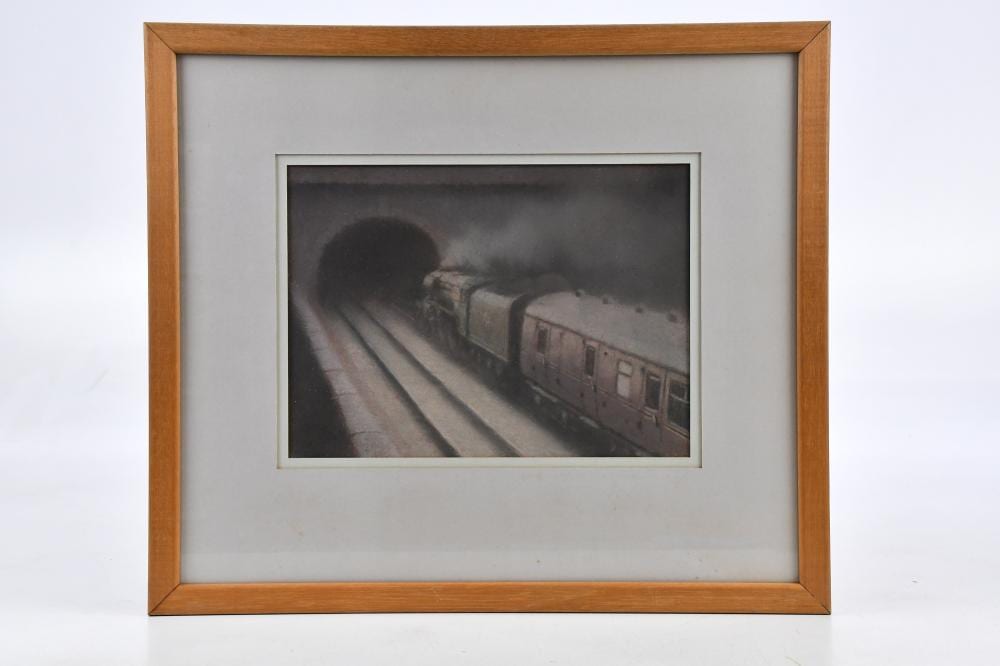 Martin John Dobson comparable auction result: martin dobson born 1947 pastel tunnel approach signed lower left 19 x 25cm framed and glazed