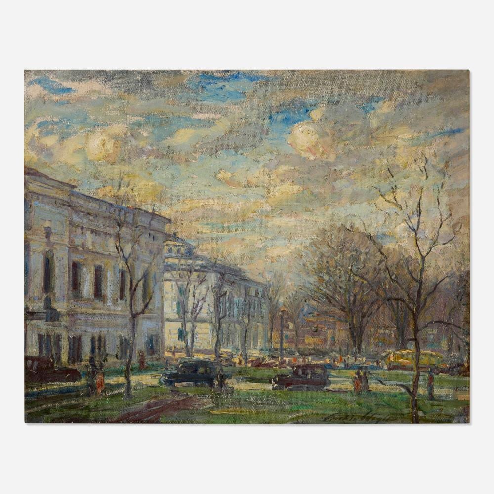 Archie Palmer Wigle comparable auction result: archie palmer wigle institute of arts public library detroit michigan