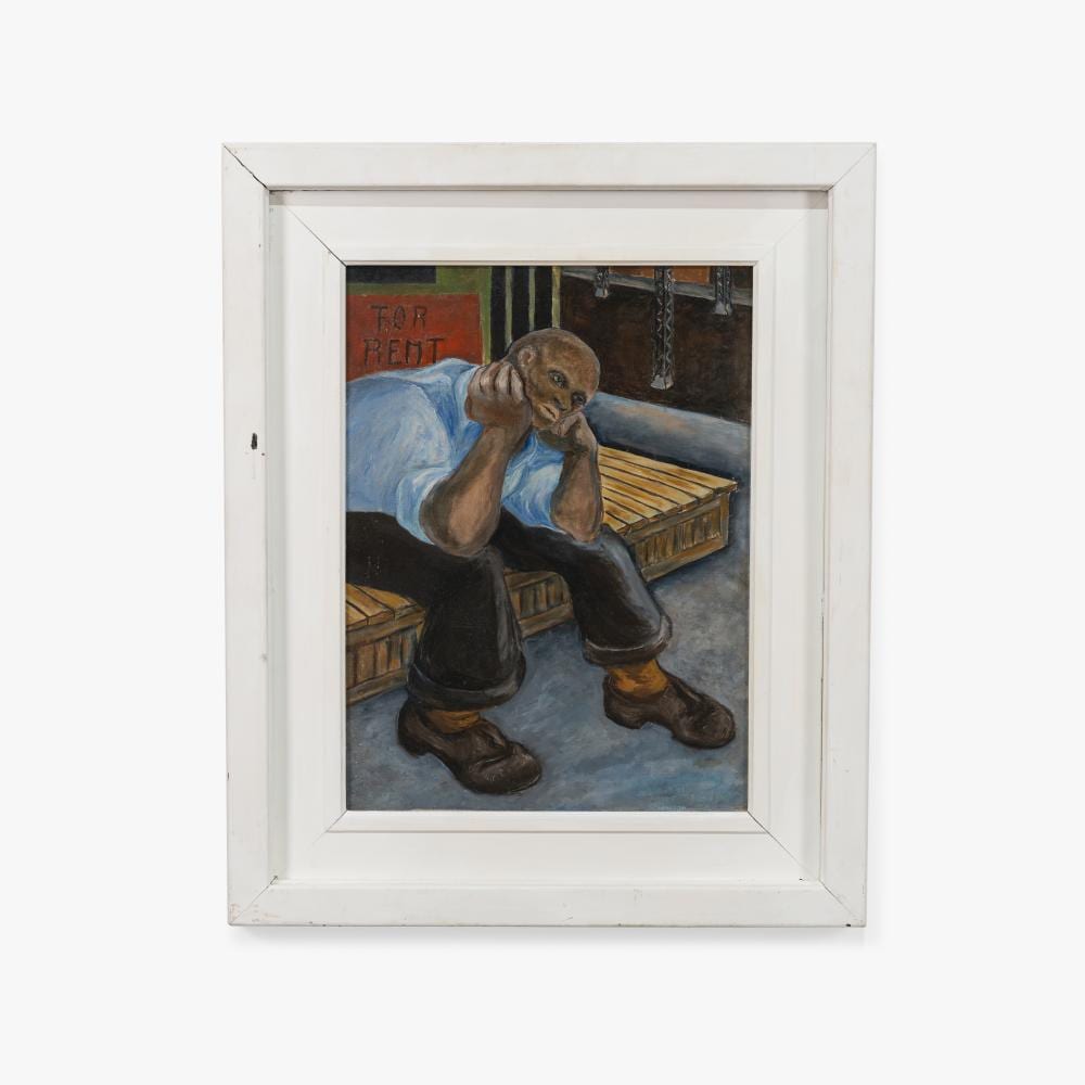 Frederick D. Jones comparable auction result: frederick d jones attr oil on canvas