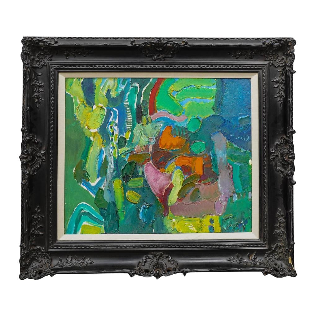Benito Messeguer comparable auction result: benito messeguer mexican 1927 1983 modernist figural landscape oil painting
