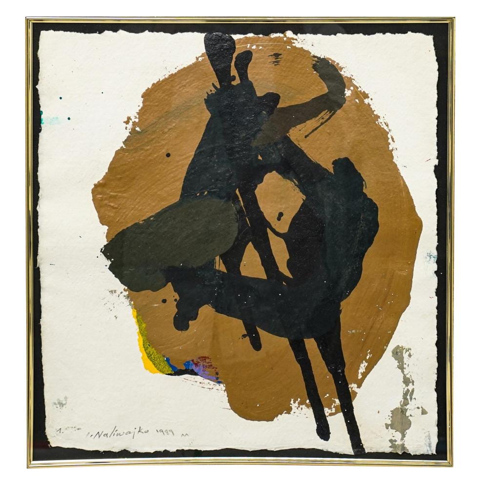 Jan Naliwajko comparable auction result: jan naliwajko lithuanian 1938 abstract composition on paper