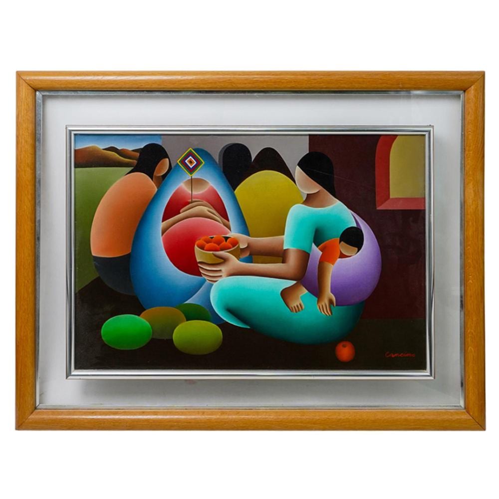 Victor Cancino comparable auction result: victor cancino mexican b 1929 oil on canvas
