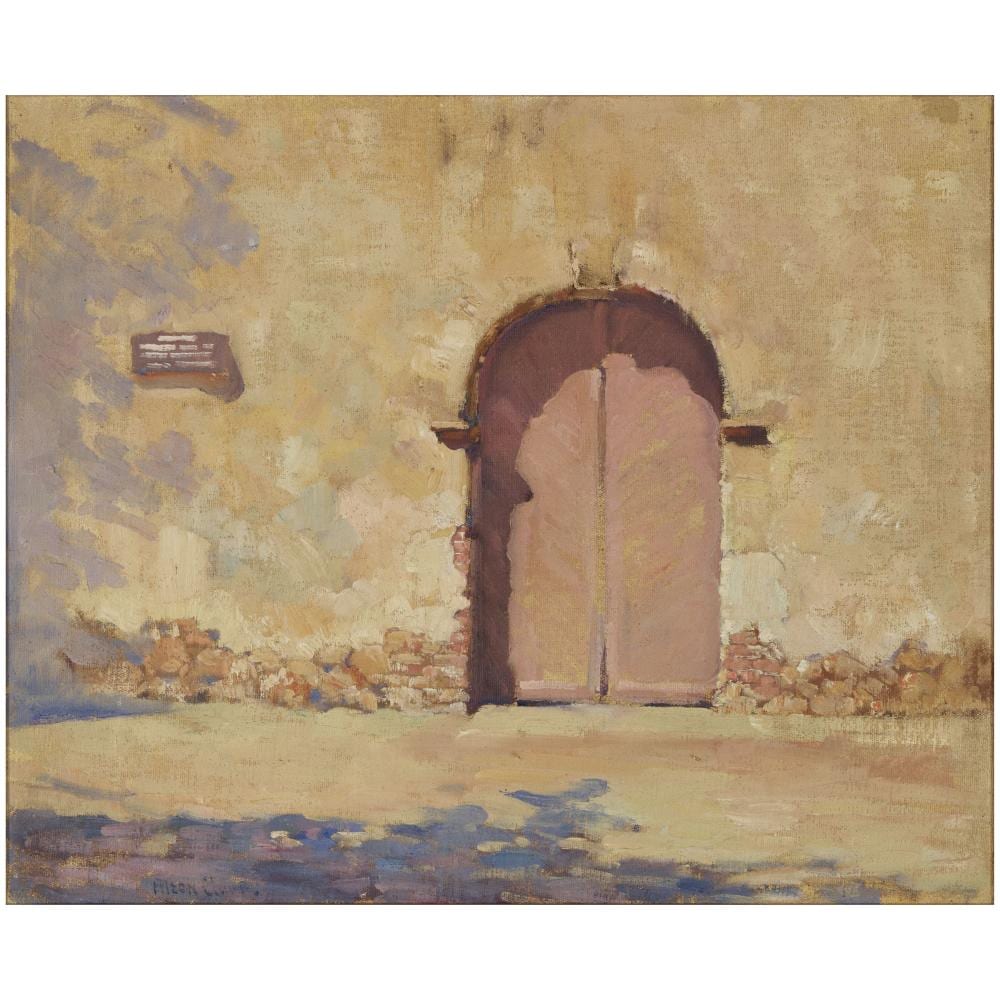 alson skinner clark 1876 1949 old mission door st gabriel 18 x 22 in framed 20 1 2 x 24 1 2 in · Bonhams · 2025-04-16 Alson Skinner Clark comparable auction result: alson skinner clark 1876 1949 old mission door st gabriel 18 x 22 in framed 20 1 2 x 24 1 2 in