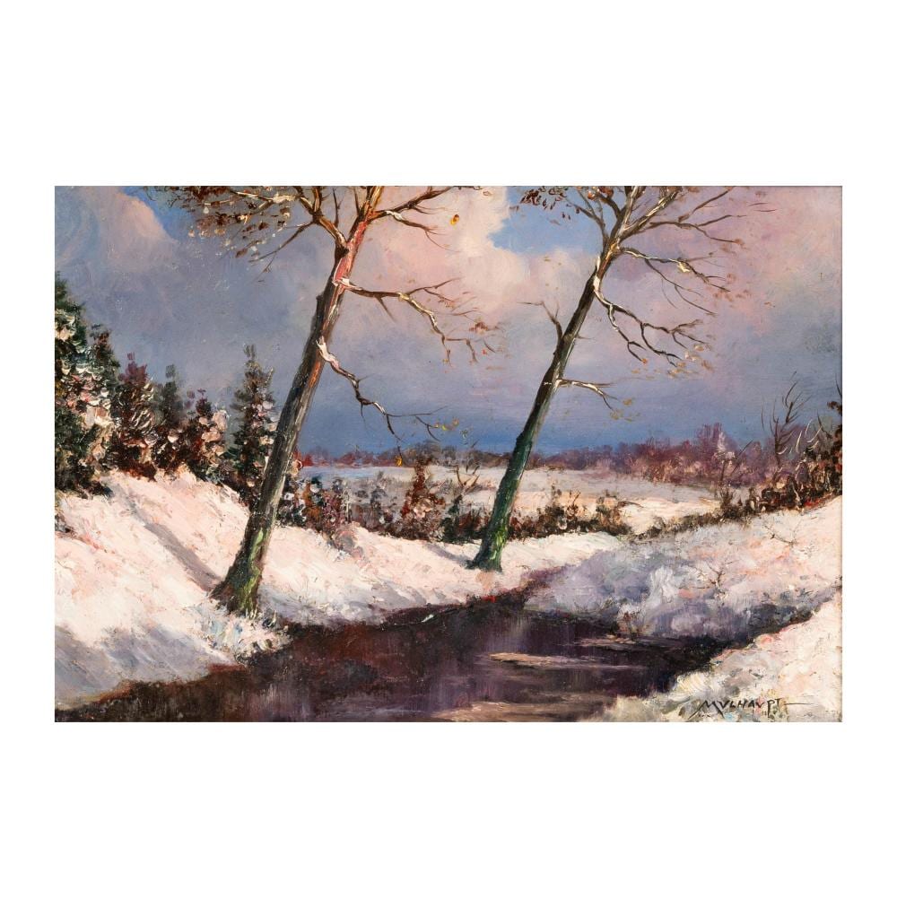 frederick john mulhaupt american 1871 1938 winter landscape · Abell Auction · 2025-04-10 Frederick John Mulhaupt comparable auction result: frederick john mulhaupt american 1871 1938 winter landscape