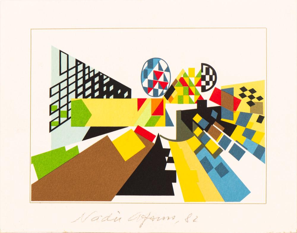Nadir N. A. Rodrigues Afonso comparable auction result: nadir afonso 1920 2013 impress o sobre papel assinada e datada de 1982 dim aprox 12 x 15 5 cm