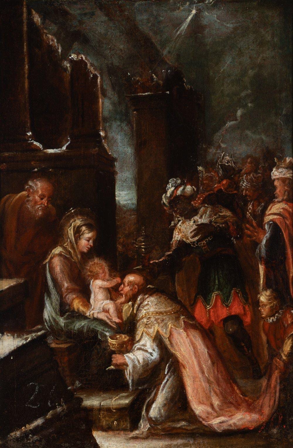 Francisco Antolínez y Sarabia comparable auction result: francisco antol nez y sarabia seville ca 1645 madrid 1700 adoration of the magi oil on canvas relined