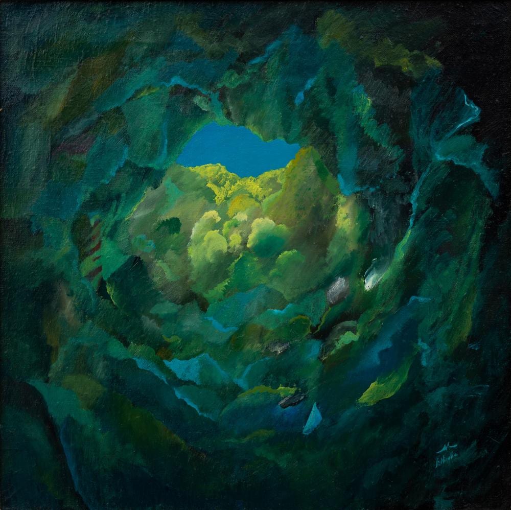 Florin Niculiu comparable auction result: florin niculiu b 1928 d 1997 so many arches of leaves at tea bol i de frunze