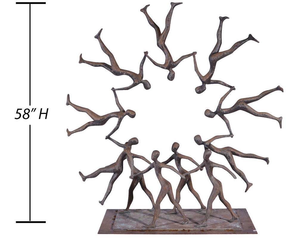 Tolla Inbar comparable auction result: tolla inbar circle of life bronze sculpture