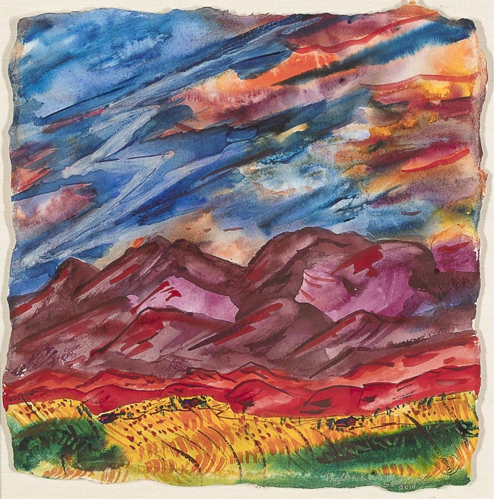 phyllis kapp slow sinks the sun 2010 · Santa Fe Art Auction · 2025-04-16 Phyllis Kapp comparable auction result: phyllis kapp slow sinks the sun 2010