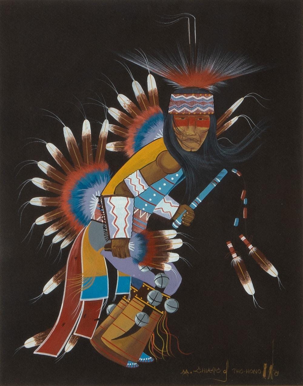 Michael Chiago comparable auction result: michael chiago dancer 1981