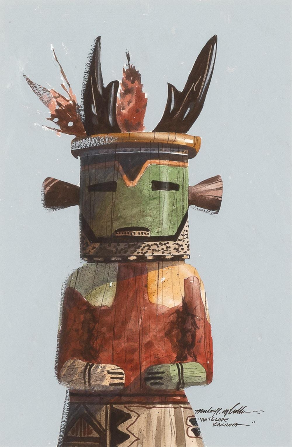 Michael McCullough comparable auction result: michael mccullough antelope kachina