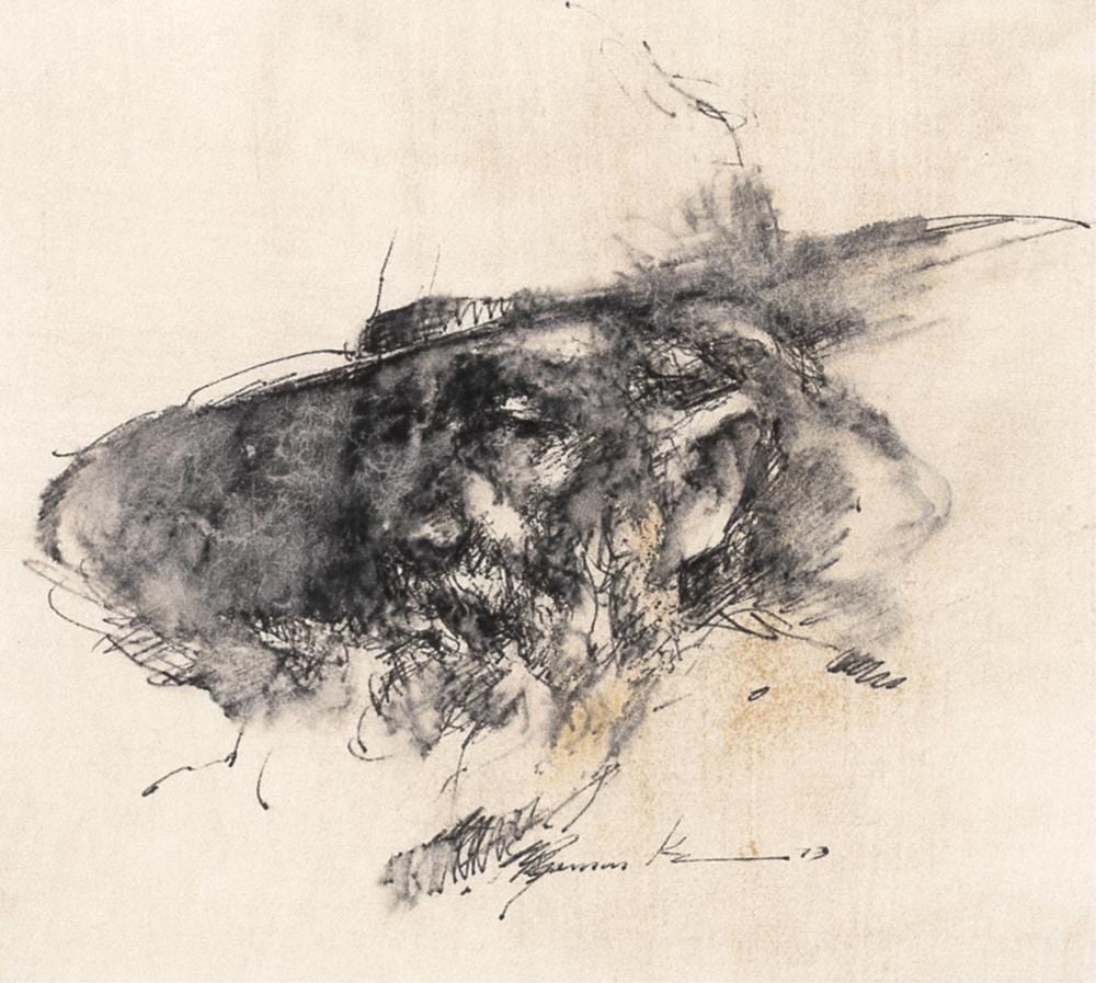 Ramon Kelly comparable auction result: ramon kelly study of an old man 1973