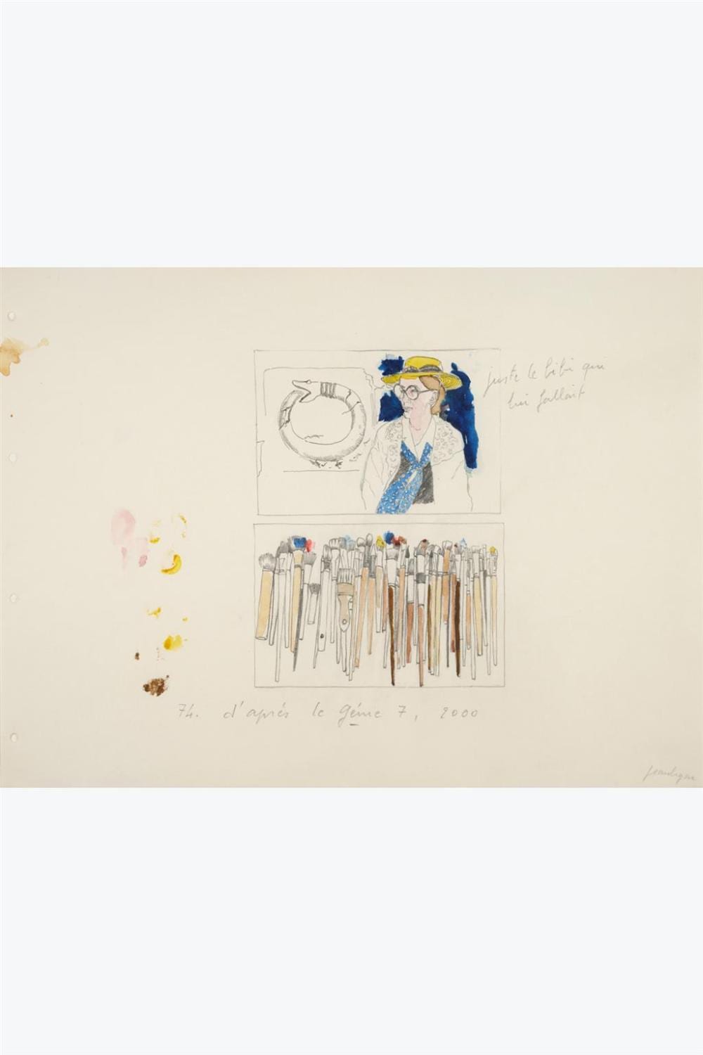 Jean LeGac comparable auction result: jean le gac born 1936 74 d apr s le g nie 7 2000