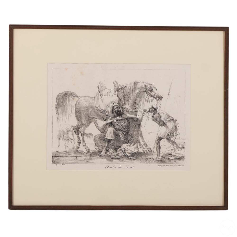 Antoine-Jean Gros comparable auction result: antoine jean gros 1817 arab of the desert litho