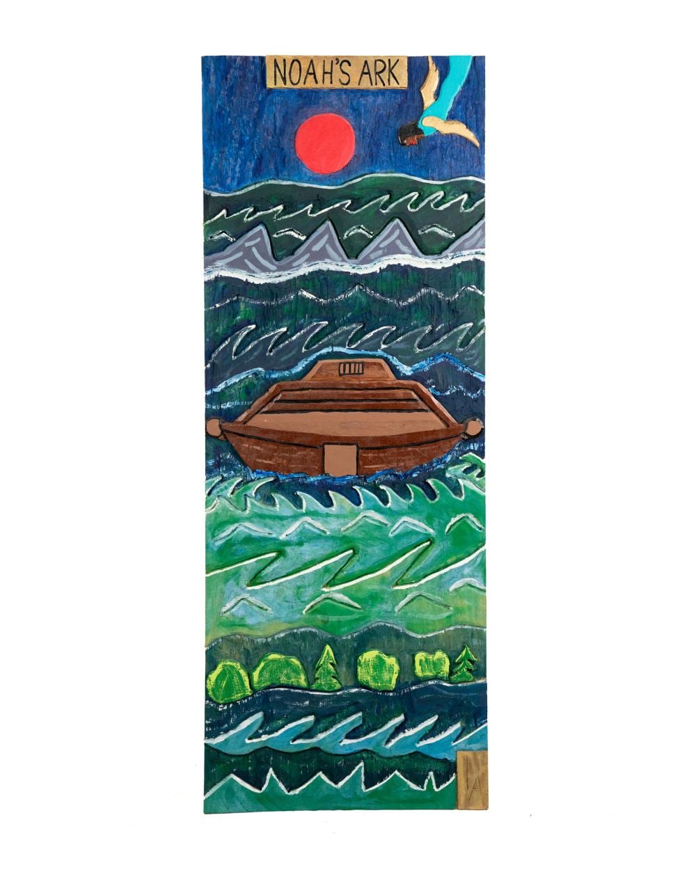 leroy almon noah s ark acrylic on hand carved board · Atlanta Auction Gallery, ltd · 2025-04-27 Leroy Almon comparable auction result: leroy almon noah s ark acrylic on hand carved board
