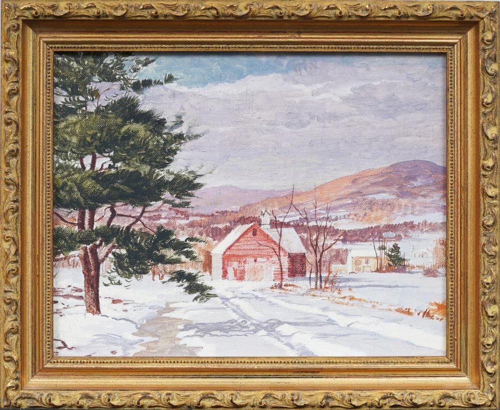 Carl Wuermer comparable auction result: carl wuermer 1900 1981 woodstock new york winter signed framed impressionist oil painting
