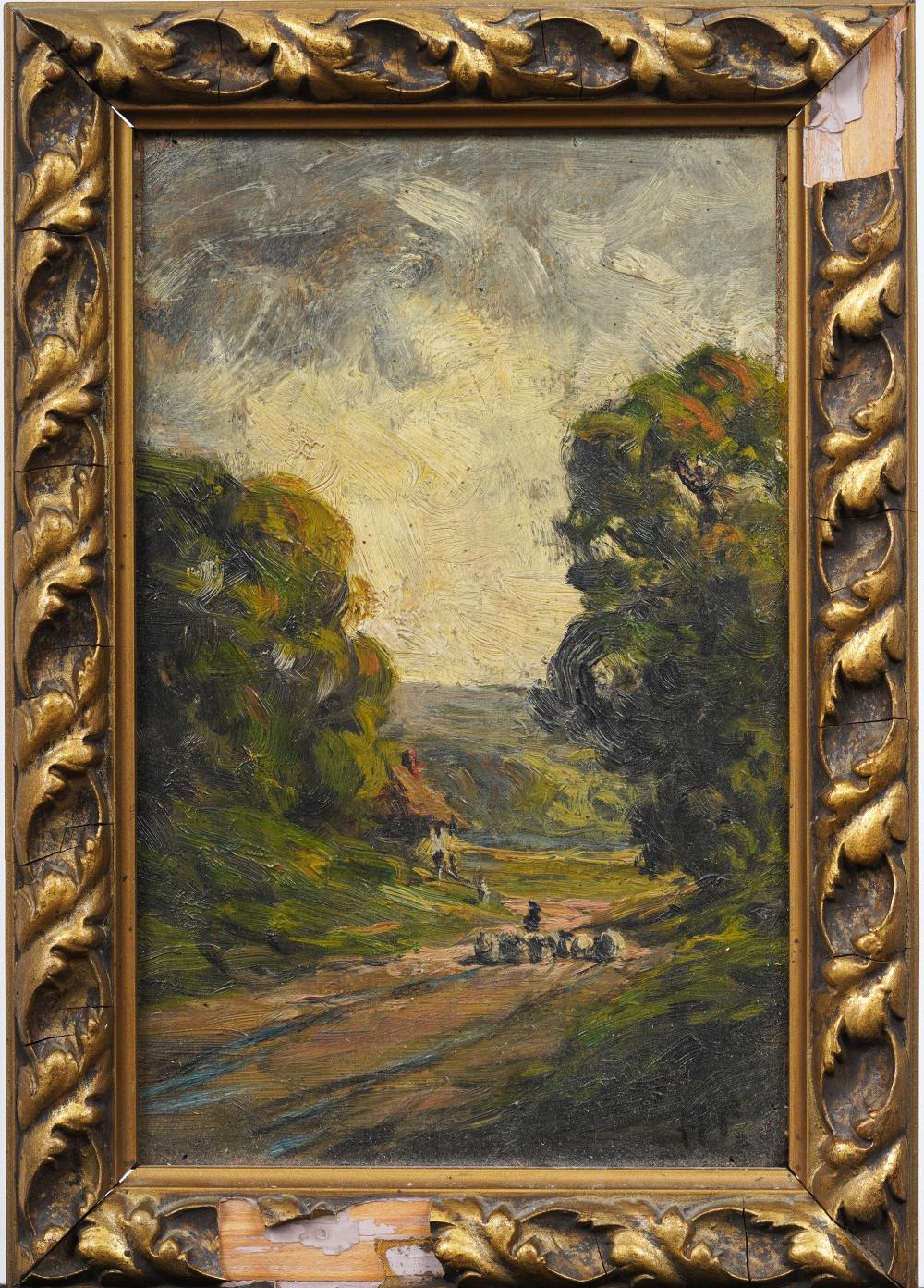 Harold Goldthwait comparable auction result: harold goldthwait 1869 1932 antique english bucolic landscape framed oil painting