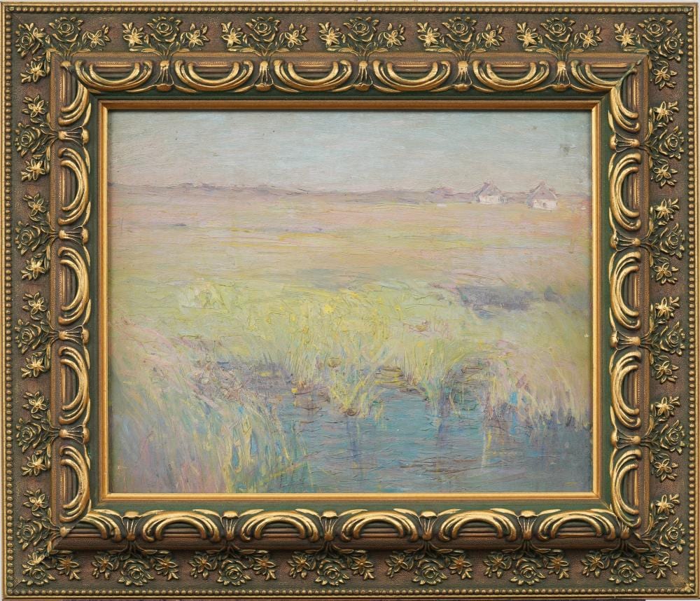 Clara Davidson comparable auction result: clara davidson 1874 1962 antique american female impressionist marsh landscape oil painting
