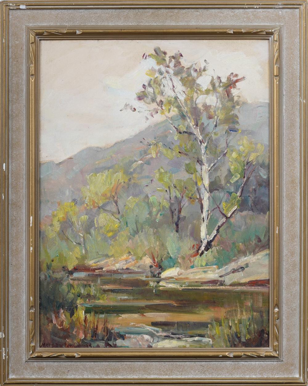 Mary Darter Coleman comparable auction result: mary darter coleman 1893 1956 antique texas and california woman artist framed landscape painting