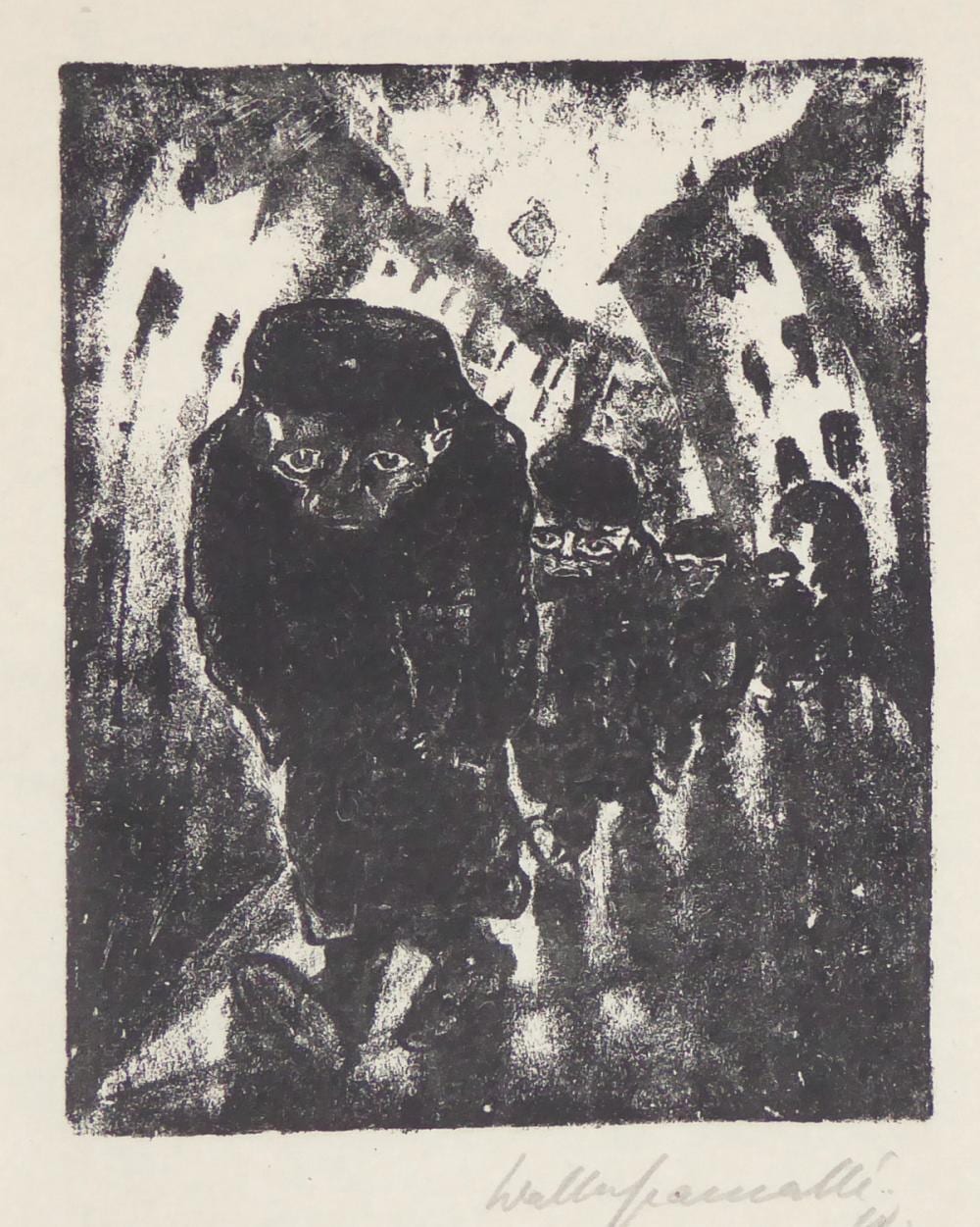 Walter Gramatté comparable auction result: walter gramatt nikolai gogol der mantel
