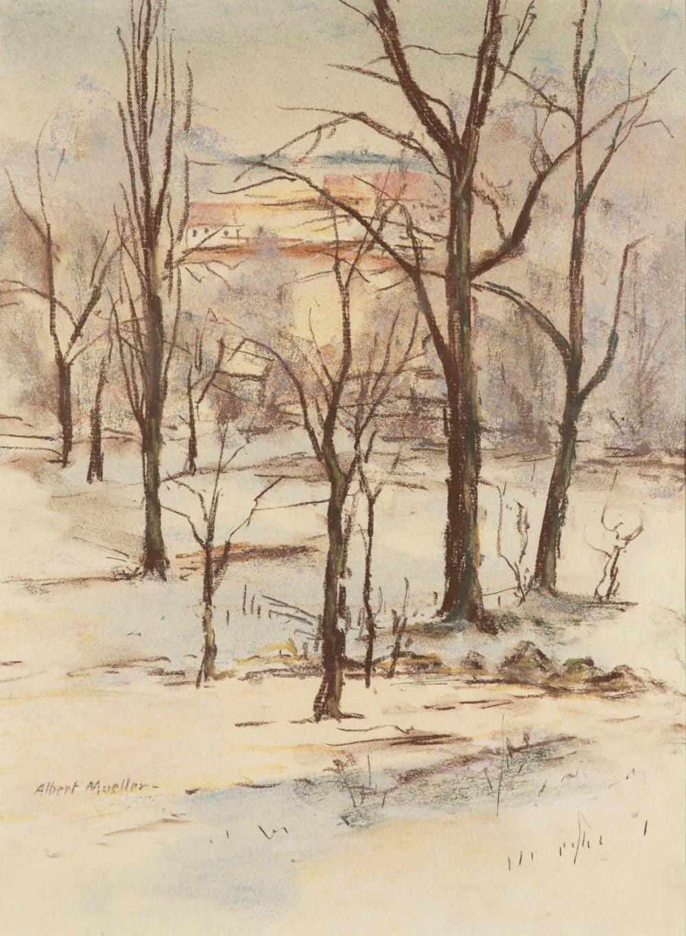 Albert Mueller comparable auction result: albert mueller 11 arbeiten mit landschaftsdarstellungen verschiedene techn