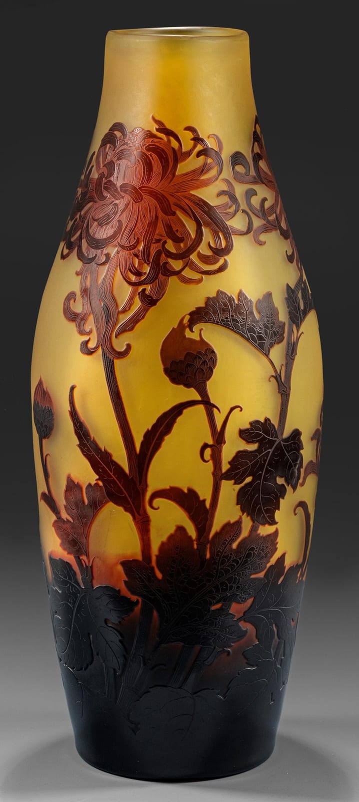 Paul Nicolas comparable auction result: d argental ziervase mit chysanthemen dekor von paul nicolas