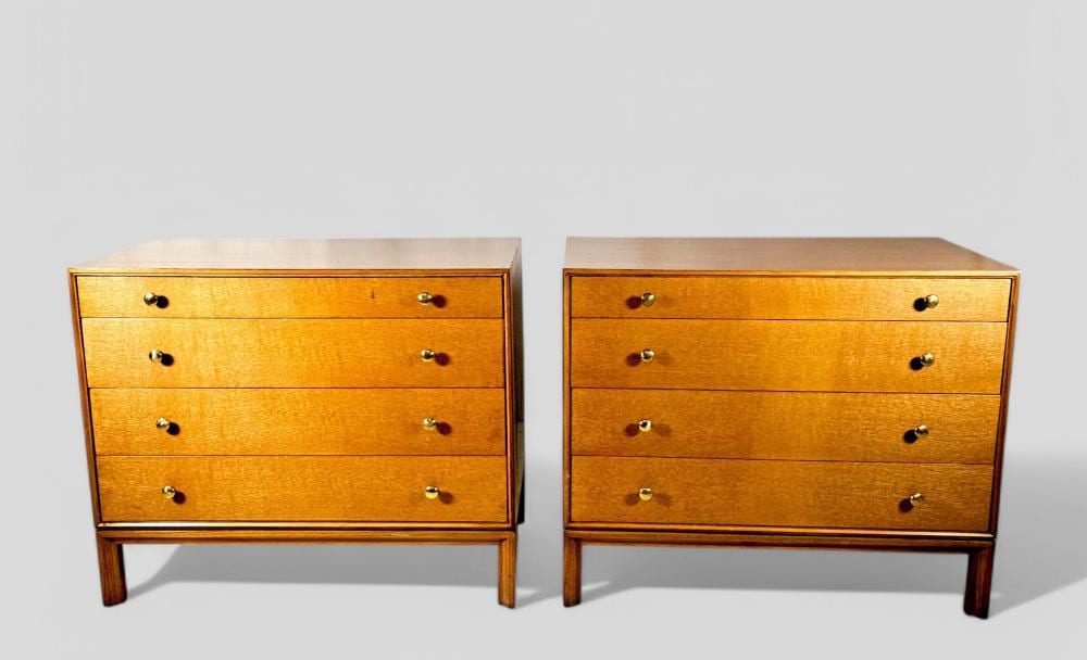 Edward Wormley Dunbar Bedside Chest/ Dressers sold by Main Auction Galleries, lot 26 — auction record photograph