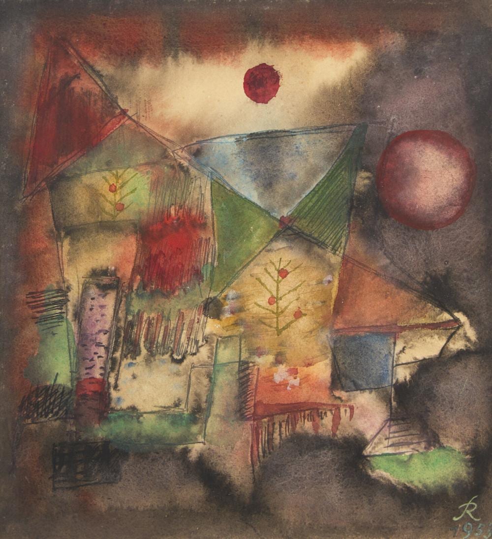Hans Reichel comparable auction result: hans reichel french 1892 1958 untitled 1953