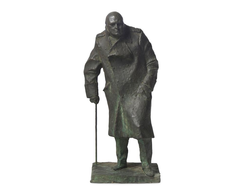 Ivor Roberts-Jones comparable auction result: ivor roberts jones british 1916 1996 sir winston churchill maquette for the monument in parliament square c 1971