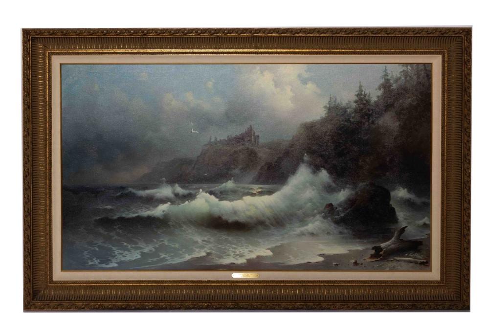 Eugene Garin comparable auction result: eugene garin castles in the sky oil on canvas