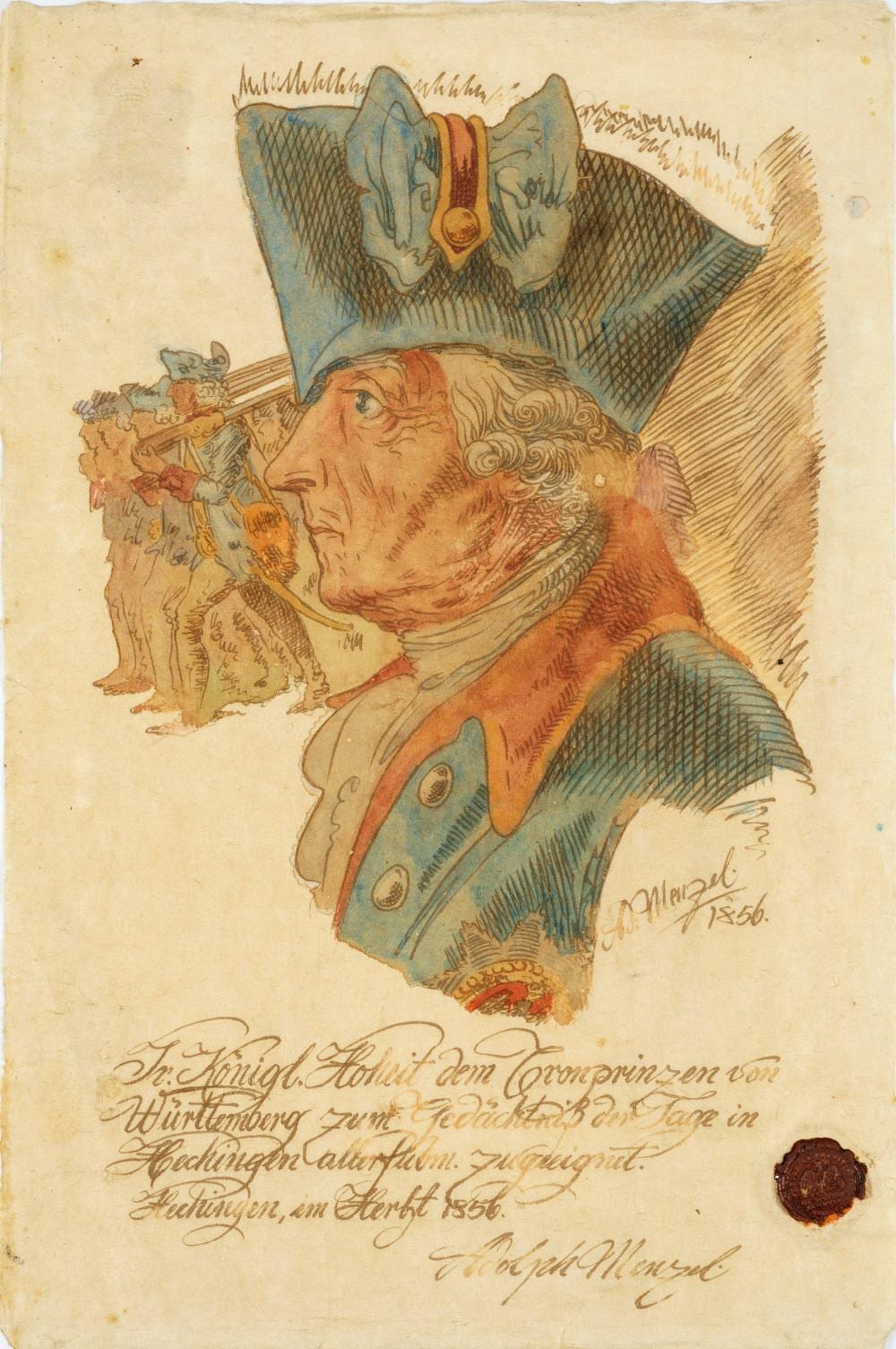 adolph von menzel · Kunstauktionshaus Schloss Ahlden · 2025-05-17 Adolf Friedrich Erdmann Menzel comparable auction result: adolph von menzel