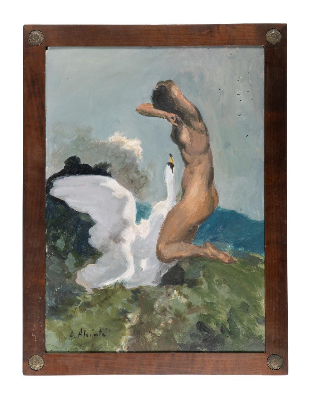 Ambrogio Antonio Alciati comparable auction result: ambrogio antonio alciati leda e il cigno