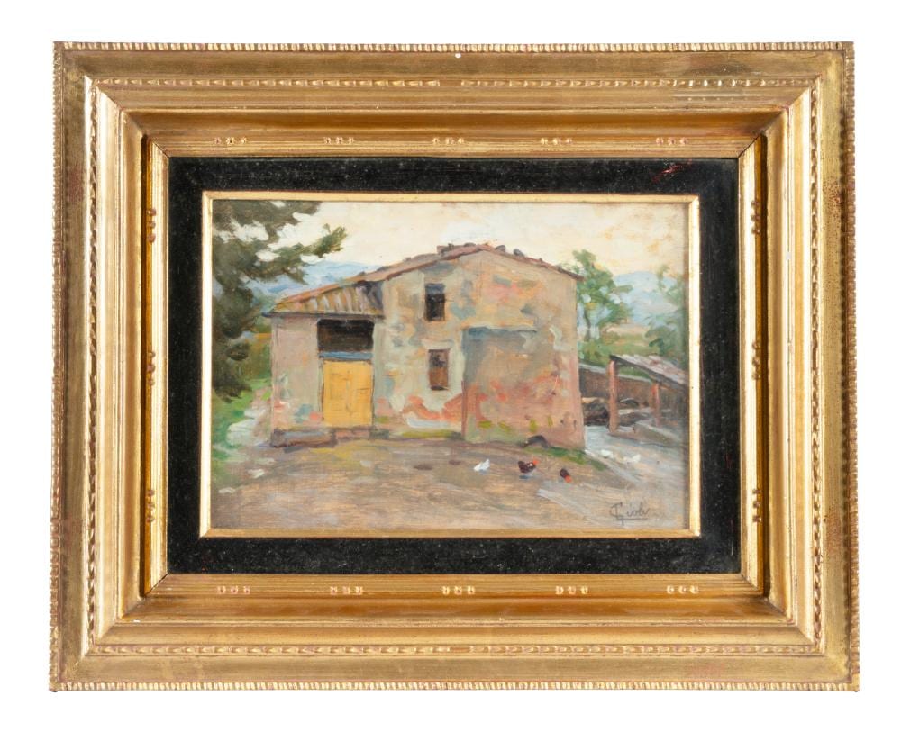 Luigi Gioli comparable auction result: luigi gioli casa colonica a volterra