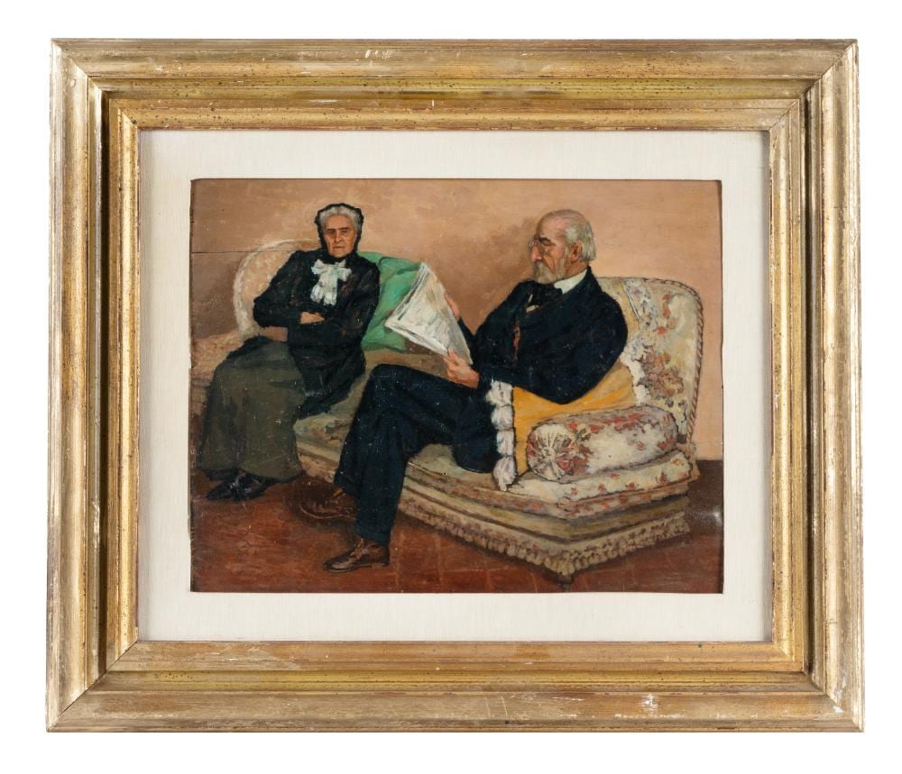 Giovanni Malesci comparable auction result: giovanni malesci ritratto dei marchesi bartolini salimbeni 1914