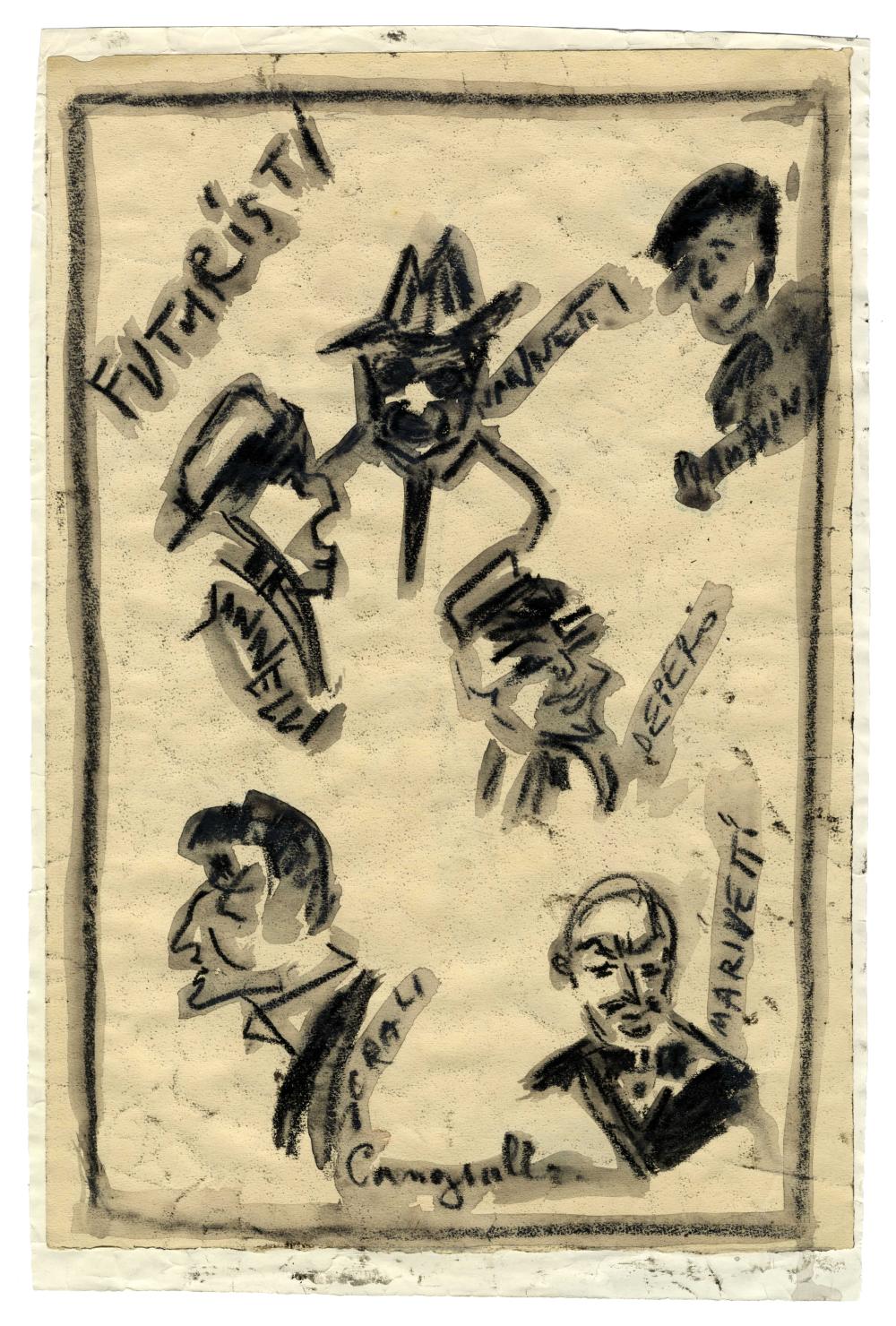 Francesco Cangiullo comparable auction result: francesco cangiullo futuristi