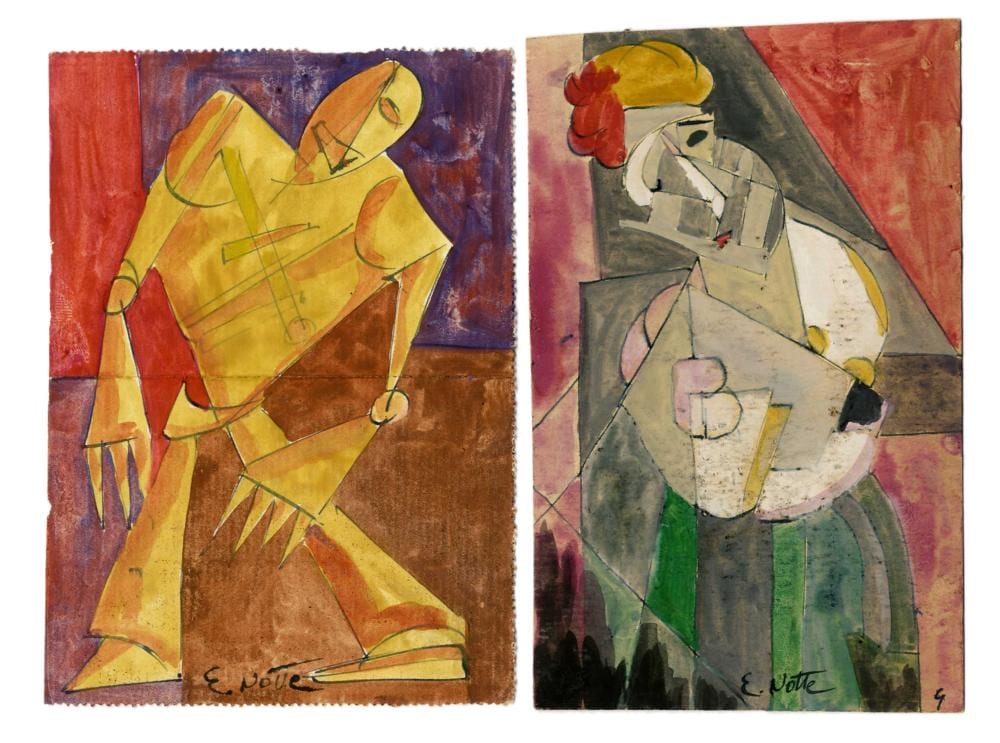 Emilio Notte comparable auction result: emilio notte figure futuriste