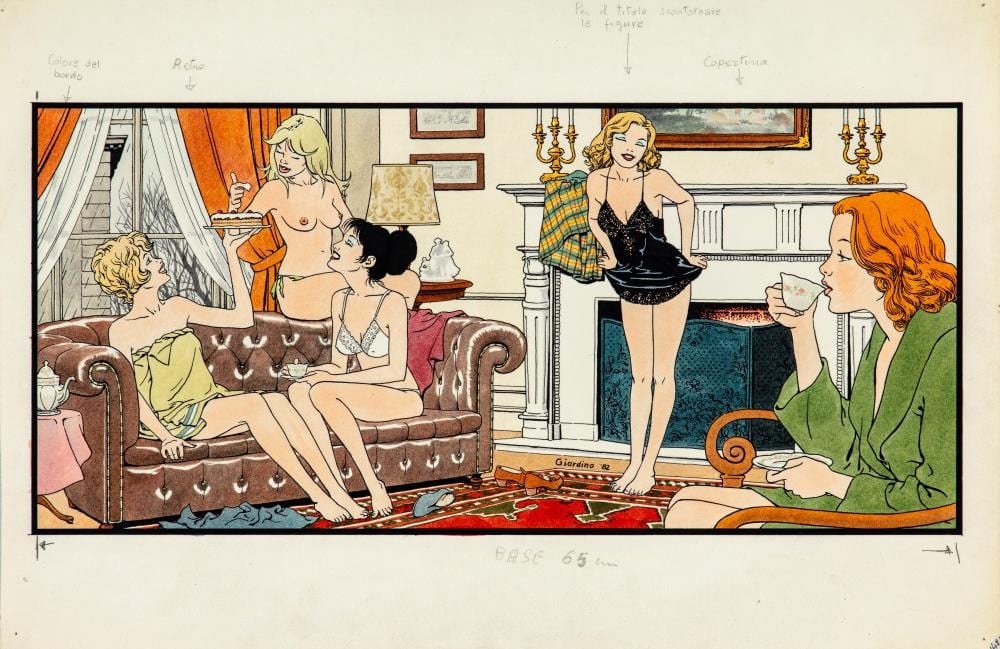 Vittorio Giardino comparable auction result: vittorio giardino british girl 1982