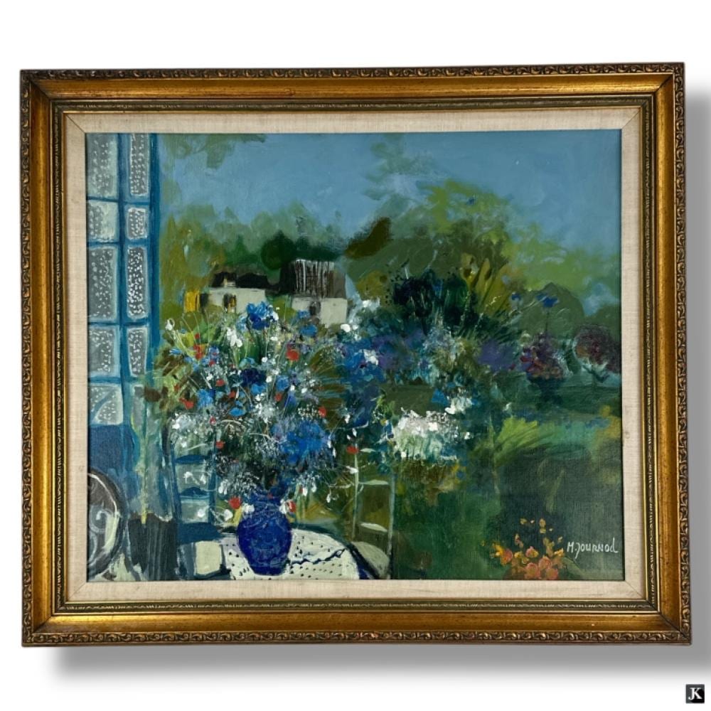 monique journod oil canvas still life in landscape · Joshua Kodner · 2025-04-19 Monique Journod comparable auction result: monique journod oil canvas still life in landscape