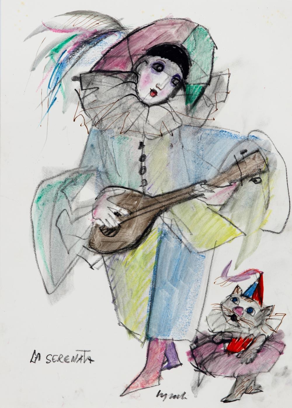 emanuele luzzati genova 1921 2007 la serenata 70s · Finarte · 2025-05-09 Emanuele Luzzati comparable auction result: emanuele luzzati genova 1921 2007 la serenata 70s