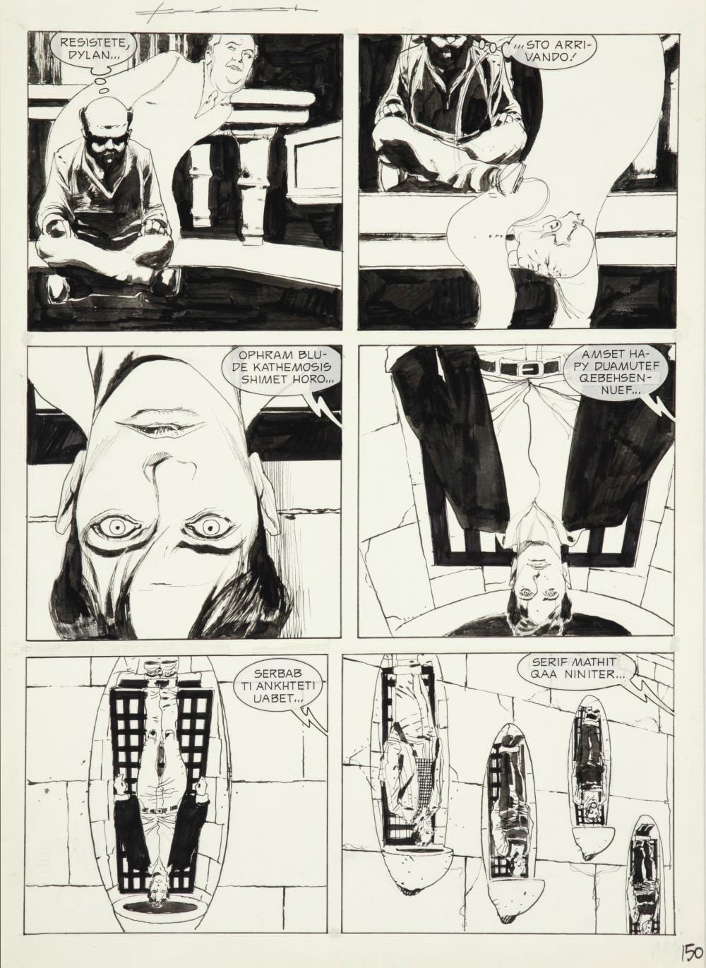 Corrado Roi comparable auction result: corrado roi dylan dog la piramide capovolta 2011